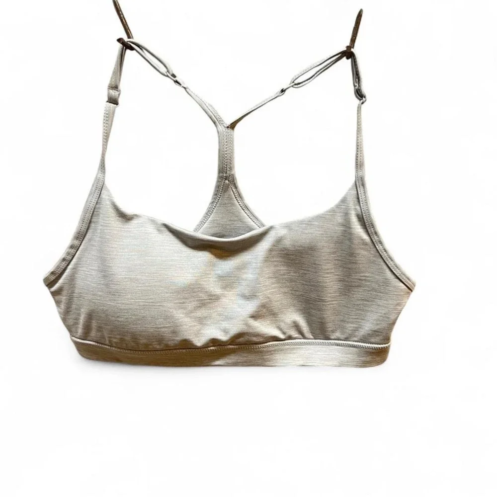 Bodi Activewear Sports Bra Racerback‎ Cutout Light Gray Size M